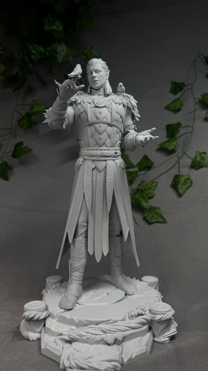 3D статуэтка друида Хальсина (Halsin) из Baldur's Gate 3, фотополимерная печать и роспись