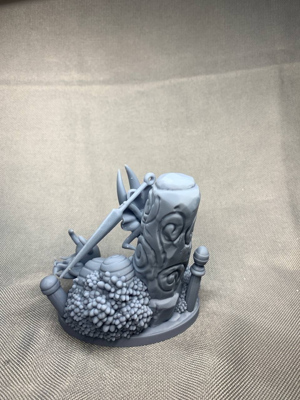 Детализированная 3D диорама по игре Hollow Knight (Полый рыцарь), фотополимерная печать и ручная покраска