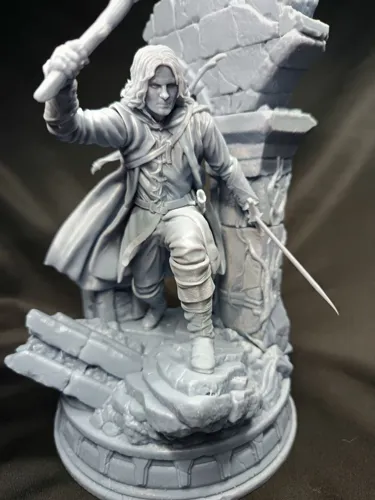 3D фигурка Арагорна (Aragorn) в образе Следопыта из Властелина Колец, ручная покраска