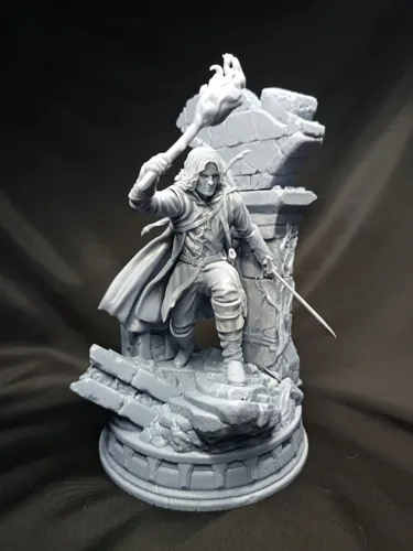3D фигурка Арагорна (Aragorn) в образе Следопыта из Властелина Колец, ручная покраска