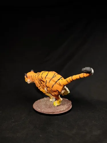 Реалистичная 3D фигурка бенгальского тигра (Bengal tiger), качественная ручная покраска