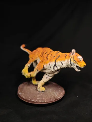 Реалистичная 3D фигурка бенгальского тигра (Bengal tiger), качественная ручная покраска