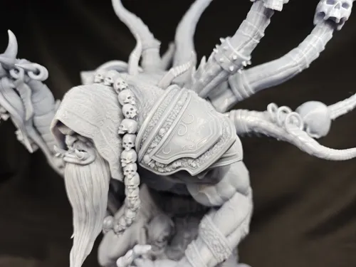 3D статуэтка Гул'дана (Gul'dan) из World of Warcraft (WoW), фотополимерная печать и роспись