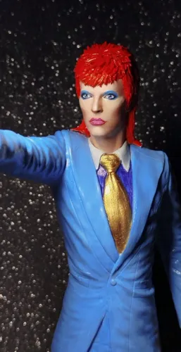 Кастомная 3D фигурка Дэвида Боуи (David Bowie) в образе Зигги Стардаста, ручная покраска