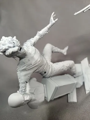 Сюжетная 3D диорама по мотивам The Last of Us (Одни из нас) с Джоэлом и Элли, ручная покраска