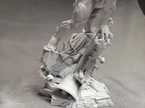 Динамичная 3D диорама с Веномом (Venom) из Marvel, фотополимерная печать и сложная покраска