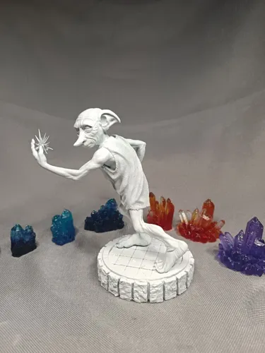 3D фигурка домового эльфа Добби (Dobby) из Гарри Поттера с носком, ручная покраска