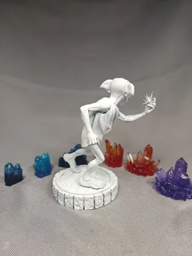 3D фигурка домового эльфа Добби (Dobby) из Гарри Поттера с носком, ручная покраска
