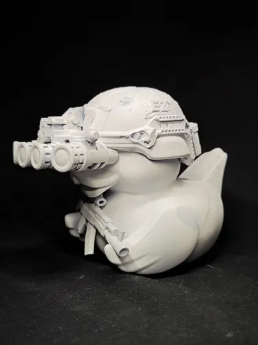 3D фигурка боевой утки солдата (Duck Tac), печать на фотополимерном принтере и покраска