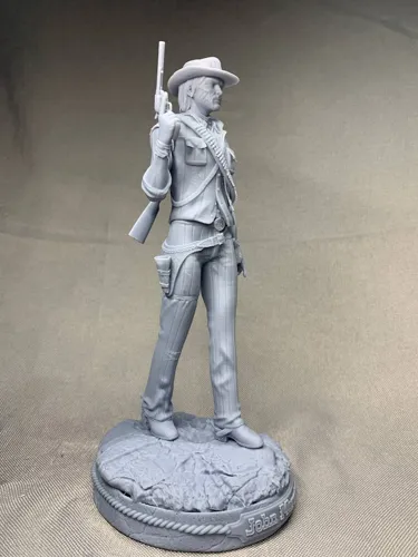 Коллекционная 3D фигурка Джона Марстона (John Marston) из игры RDR2, ручная роспись