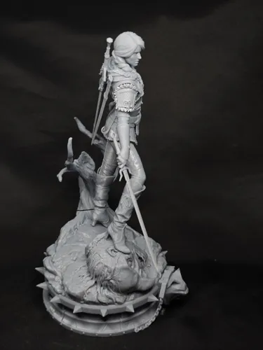3D статуэтка Цири (Ciri) из вселенной Ведьмак (The Witcher), фотополимерная печать и покраска