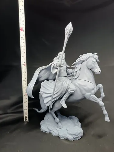 3D статуэтка Гэндальфа Белого (Gandalf the White) из Властелина Колец, фотополимерная печать