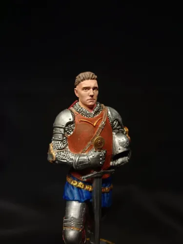 3D фигурка Индржиха (Henry of Skalitz) из игры Kingdom Come: Deliverance, ручная роспись доспехов