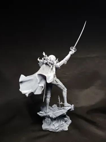 Кастомная 3D фигурка Гриффита (Griffith) в доспехах Банды Ястреба из аниме Берсерк, ручная покраска