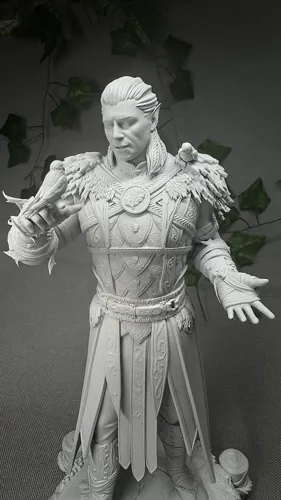 3D статуэтка друида Хальсина (Halsin) из Baldur's Gate 3, фотополимерная печать и роспись