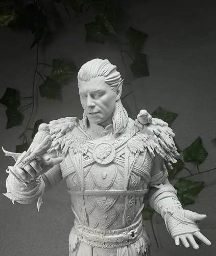 3D статуэтка друида Хальсина (Halsin) из Baldur's Gate 3, фотополимерная печать и роспись