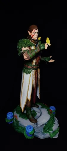 3D статуэтка друида Хальсина (Halsin) из Baldur's Gate 3, фотополимерная печать и роспись