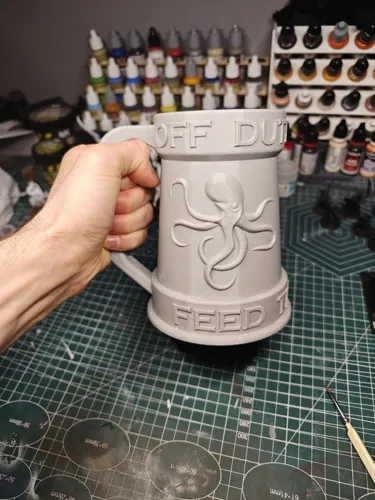 Миниатюра Кракена для настольной игры "Feed the Kraken" (Кто накормит Кракена?), ручная покраска