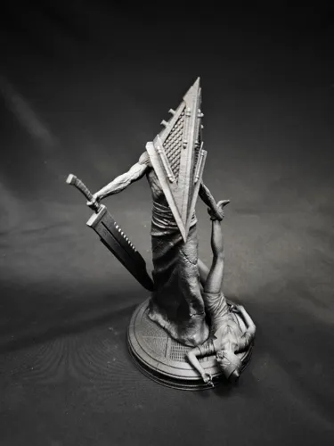 3D фигурка Пирамидоголового (Pyramid Head) из Сайлент Хилл (Silent Hill), профессиональная покраска