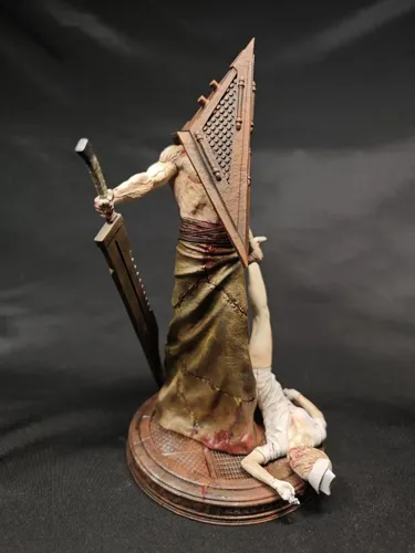 3D фигурка Пирамидоголового (Pyramid Head) из Сайлент Хилл (Silent Hill), профессиональная покраска