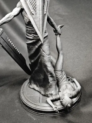 3D фигурка Пирамидоголового (Pyramid Head) из Сайлент Хилл (Silent Hill), профессиональная покраска