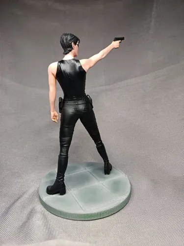 3D фигурка Тринити (Trinity) из фильма Матрица в латексном костюме, ручная покраска