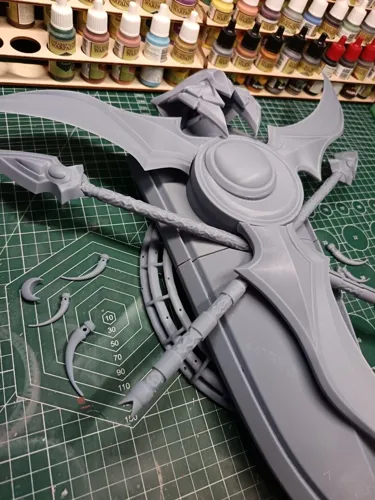 Настенный герб ночных эльфов Калдорай (Kaldorei Crest) из World of Warcraft, 3D печать и покраска