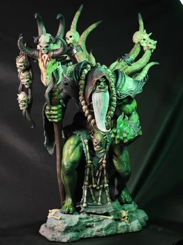 3D статуэтка Гул'дана (Gul'dan) из World of Warcraft (WoW), фотополимерная печать и роспись