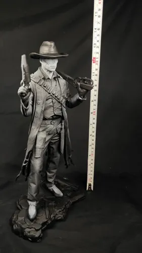 3D фигурка Гуля (The Ghoul) из вселенной Fallout (Фоллаут), ручная роспись деталей