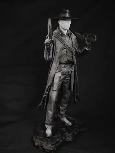 3D фигурка Гуля (The Ghoul) из вселенной Fallout (Фоллаут), ручная роспись деталей