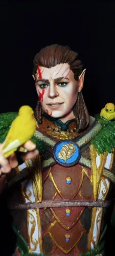 3D статуэтка друида Хальсина (Halsin) из Baldur's Gate 3, фотополимерная печать и роспись