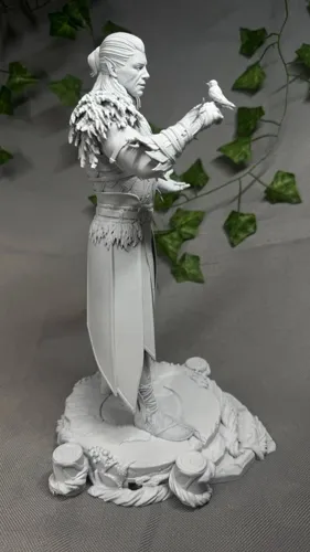 3D статуэтка друида Хальсина (Halsin) из Baldur's Gate 3, фотополимерная печать и роспись