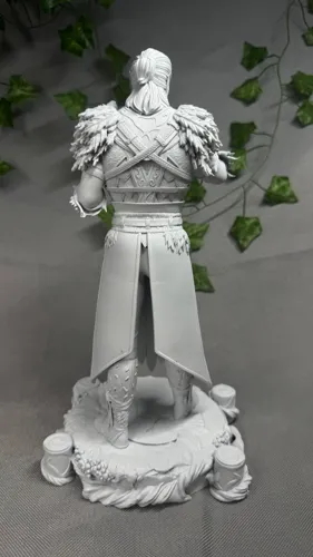 3D статуэтка друида Хальсина (Halsin) из Baldur's Gate 3, фотополимерная печать и роспись