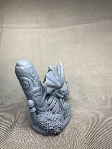 Детализированная 3D диорама по игре Hollow Knight (Полый рыцарь), фотополимерная печать и ручная покраска