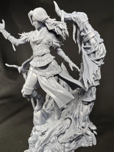 Детализированная 3D фигурка Йеннифер (Yennefer) из игры Ведьмак (The Witcher), ручная работа