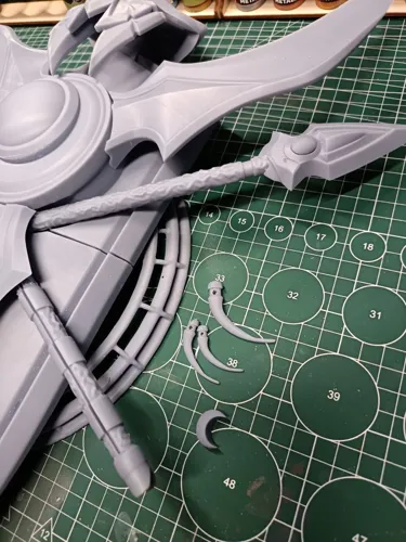 Настенный герб ночных эльфов Калдорай (Kaldorei Crest) из World of Warcraft, 3D печать и покраска