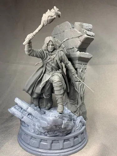3D фигурка Арагорна (Aragorn) в образе Следопыта из Властелина Колец, ручная покраска