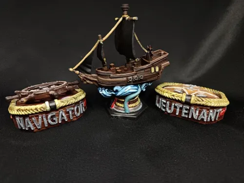 Миниатюра Кракена для настольной игры "Feed the Kraken" (Кто накормит Кракена?), ручная покраска