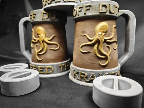 Миниатюра Кракена для настольной игры "Feed the Kraken" (Кто накормит Кракена?), ручная покраска