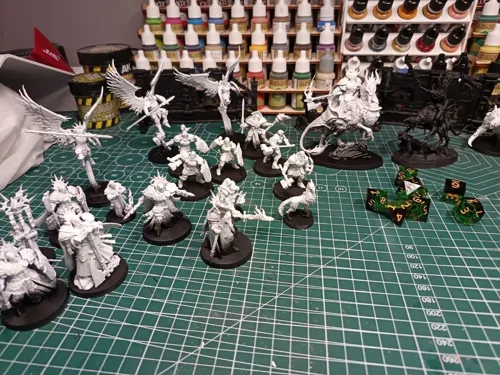 Миниатюра крысолюда Скавена (Skaven) из вселенной Warhammer, фотополимерная печать и покраска