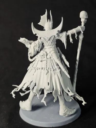 Детализированная 3D фигурка Лича (Lich) из Герои Меча и Магии 5 (HOMM5), фотополимерная печать