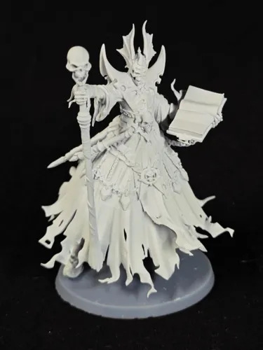 Детализированная 3D фигурка Лича (Lich) из Герои Меча и Магии 5 (HOMM5), фотополимерная печать