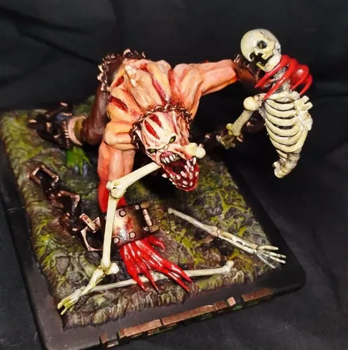 Кастомная 3D фигурка Lifestealer (Найкс/Гуля) из Dota 2, ручная покраска миниатюры