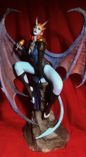 3D фигурка дьяволицы Мизоры (Mizora) из Baldur's Gate 3, фотополимерная печать и роспись