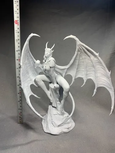 3D фигурка дьяволицы Мизоры (Mizora) из Baldur's Gate 3, фотополимерная печать и роспись