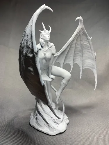 3D фигурка дьяволицы Мизоры (Mizora) из Baldur's Gate 3, фотополимерная печать и роспись