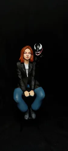 Кастомная портретная 3D фигурка девушки, созданная по фотографии, ручная покраска