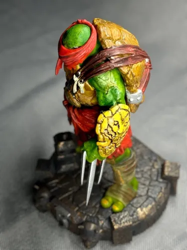 3D фигурка Рафаэля (Raphael) с саями из Черепашек-ниндзя, ручная покраска
