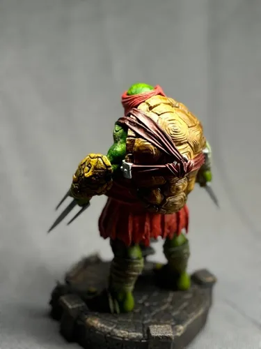 3D фигурка Рафаэля (Raphael) с саями из Черепашек-ниндзя, ручная покраска