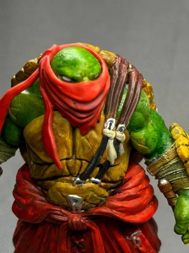 3D фигурка Рафаэля (Raphael) с саями из Черепашек-ниндзя, ручная покраска